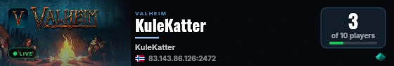 KuleKatter live status badge