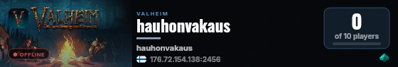 hauhonvakaus live status badge