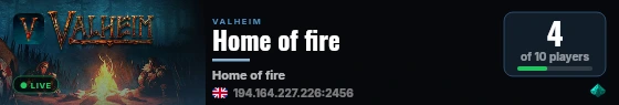 Home of fire live status badge