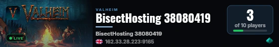 BisectHosting 38080419 live status badge