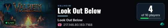 Look Out Below live status badge