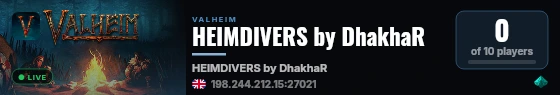 HEIMDIVERS by DhakhaR live status badge