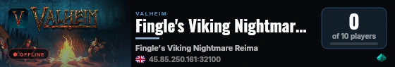 Fingle's Viking Nightmare Reimagined live status badge