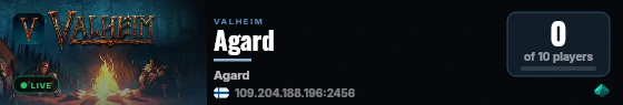 Agard live status badge
