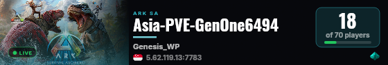 Asia-PVE-GenOne6494 live status badge