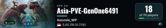 Asia-PVE-GenOne6491 live status badge