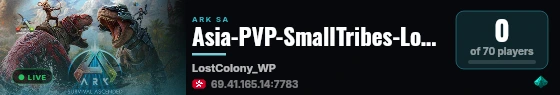 Asia-PVP-SmallTribes-LostColony9683 live status badge