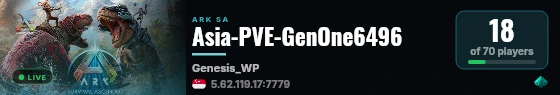 Asia-PVE-GenOne6496 live status badge