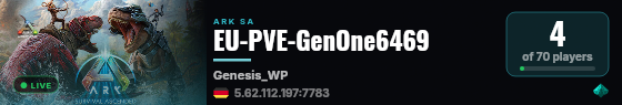 EU-PVE-GenOne6469 live status badge