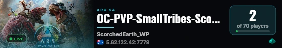 OC-PVP-SmallTribes-ScorchedEarth9200 live status badge
