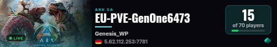 EU-PVE-GenOne6473 live status badge