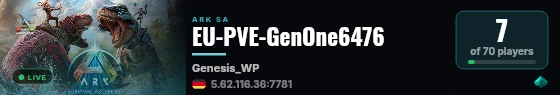 EU-PVE-GenOne6476 live status badge