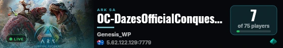 OC-DazesOfficialConquest-GenOne11 live status badge
