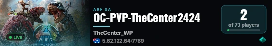OC-PVP-TheCenter2424 live status badge