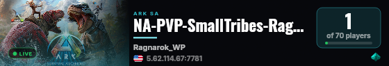 NA-PVP-SmallTribes-Ragnarok9541 live status badge