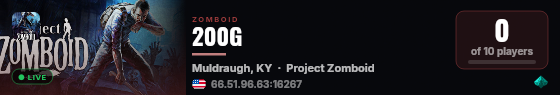 200G live status badge