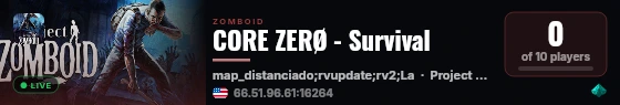CORE ZERØ - Survival live status badge