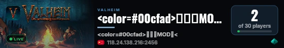 <color=#00cfad>灰宝宝MOD服</color> Q群737560358</color> live status badge