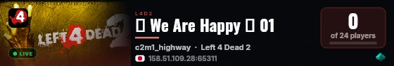 ♥ We Are Happy ♥ 01 live status badge