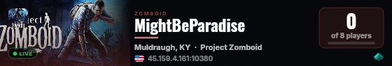 MightBeParadise live status badge
