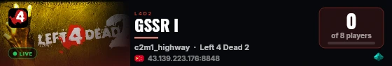 GSSR I live status badge