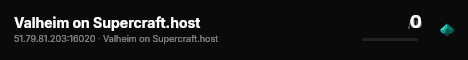 Valheim on Supercraft.host live status badge