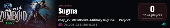 Sugma live status badge