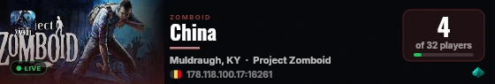 China live status badge