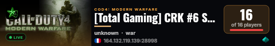 [Total Gaming] CRK RoTu-R 0.7-alpha Plrs: 8/2 | Wave: 6 - Grouped | 458/910 live status badge