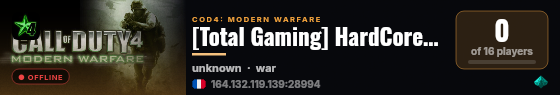 [Total Gaming] Open Warfare By www.shadow.gg live status badge