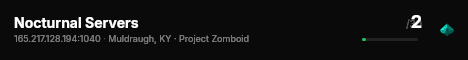 Nocturnal Servers live status badge