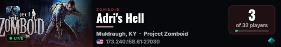 Adri's Hell live status badge