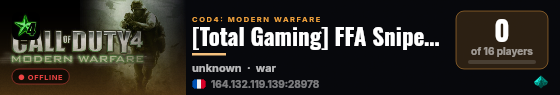 [Total Gaming] FFA Sniper Only Killhouse/Showdown/Shipment By www.shadow.gg live status badge
