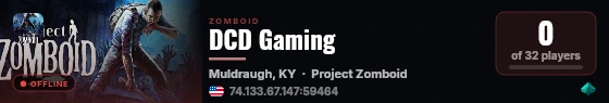 DCD Gaming live status badge