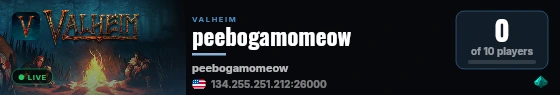 peebogamomeow live status badge