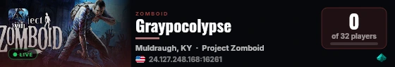 Graypocolypse live status badge