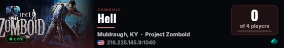 Hell live status badge
