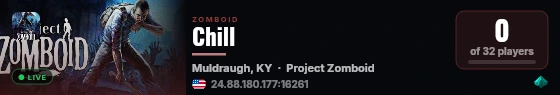 Chill live status badge