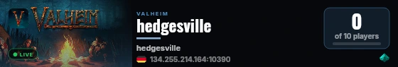 hedgesville live status badge