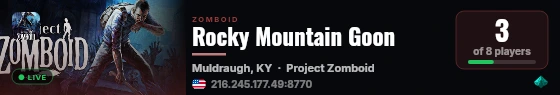 Rocky Mountain Goon live status badge
