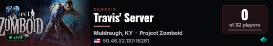 Travis' Server live status badge