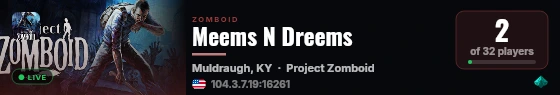 Meems N Dreems live status badge
