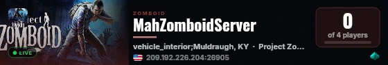 MahZomboidServer live status badge