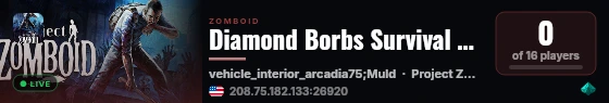 Diamond Borbs Survival Server (Larger than ever) live status badge