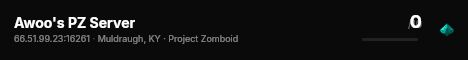 Awoo's PZ Server live status badge