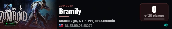 Bramily live status badge