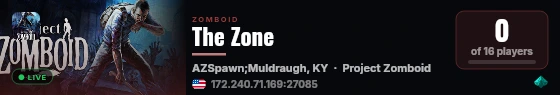 The Zone live status badge
