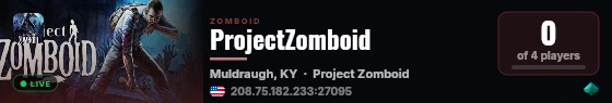 ProjectZomboid live status badge