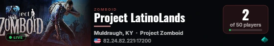 Project LatinoLands live status badge