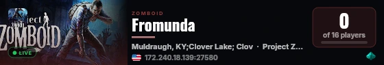 Fromunda live status badge